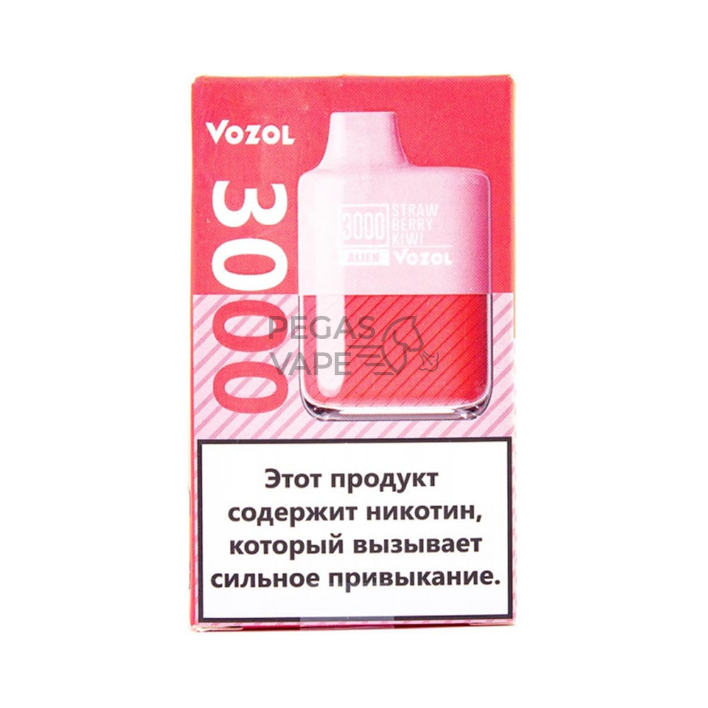 _0008_Вейп Vozol Alien 3000 тяг Клубника Киви 2% Одноразовый-min