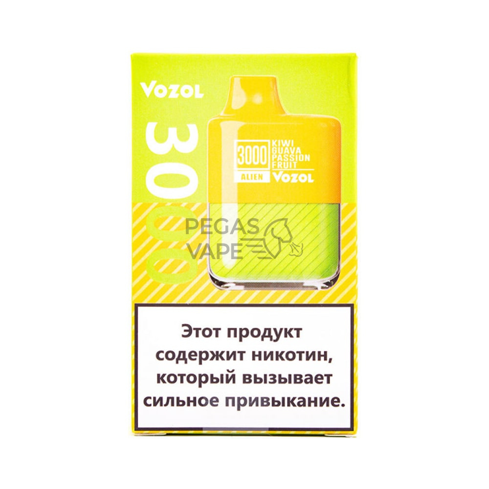 _0009_Вейп Vozol Alien 3000 тяг Киви Маракуйя Гуава 2% Одноразовый-min
