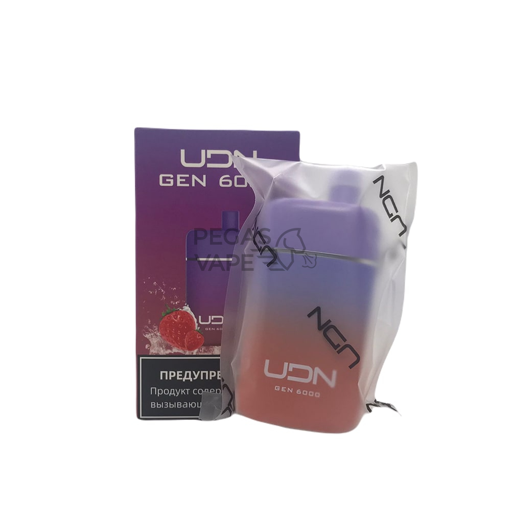 UDN_GEN_0000_UDN GEN Strawberry Lemon (Клубника-лимон) 20 мг 6000 затяжек-min