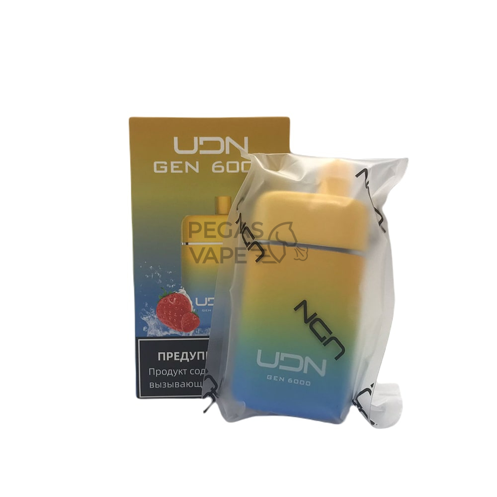 UDN_GEN_0001_UDN GEN Strawberry Banana (Клубника-банан) 20 мг 6000 затяжек-min