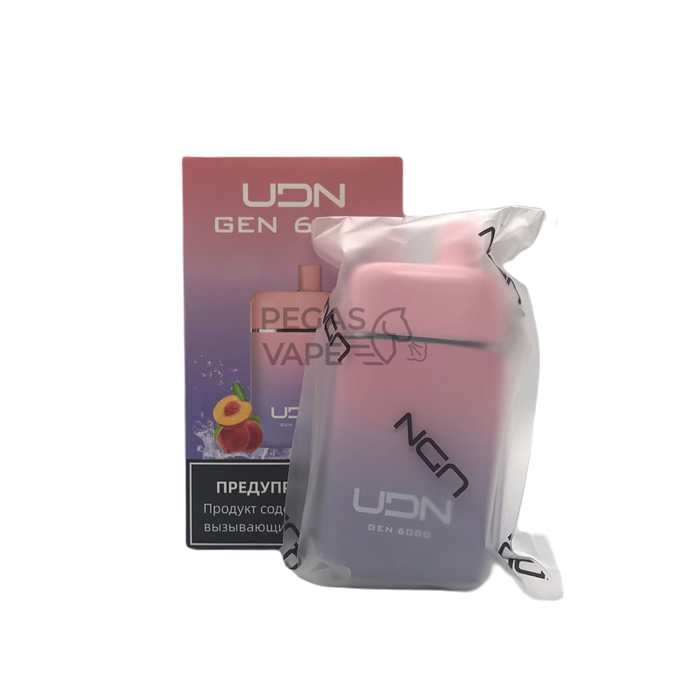 UDN_GEN_0006_UDN GEN Peach Lemon (Персик-лимон) 20 мг 6000 затяжек-min