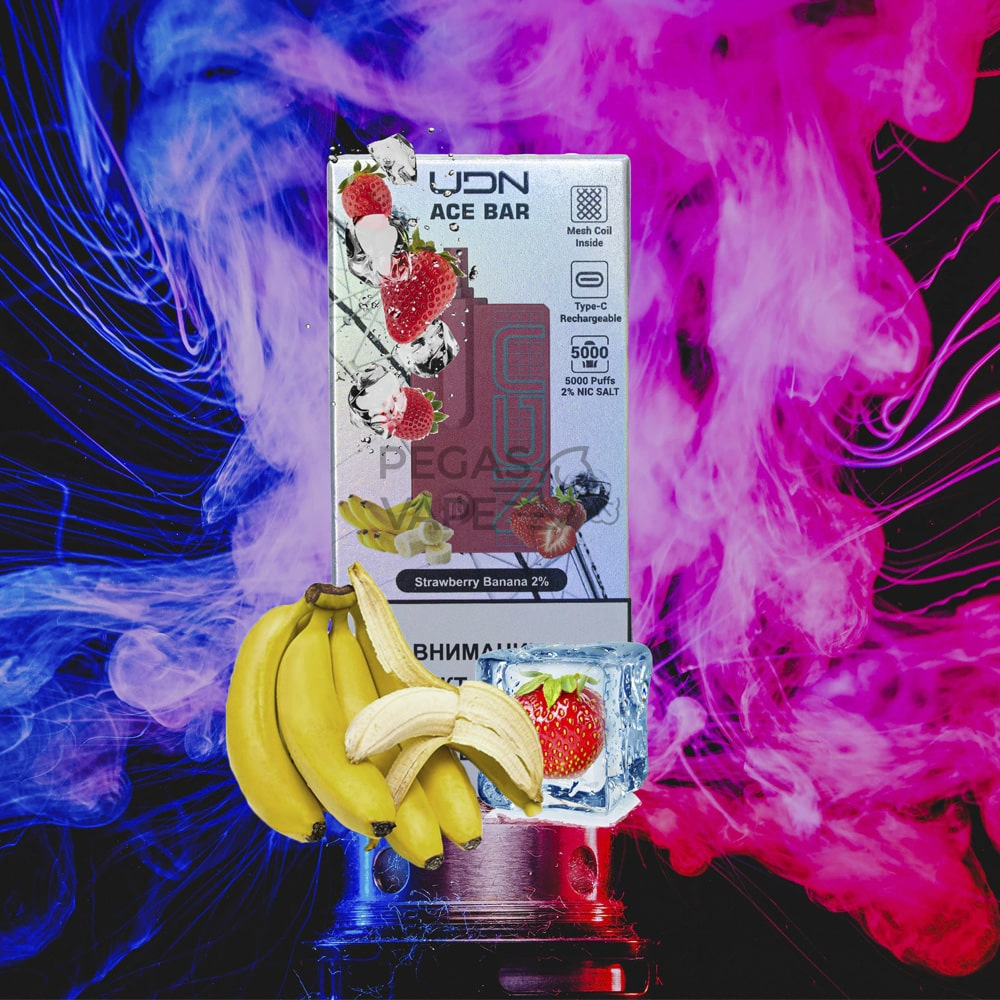 _0008_UDN Ace Bar Клубники Банан ( 5000зат.) 5000 затяжек-min