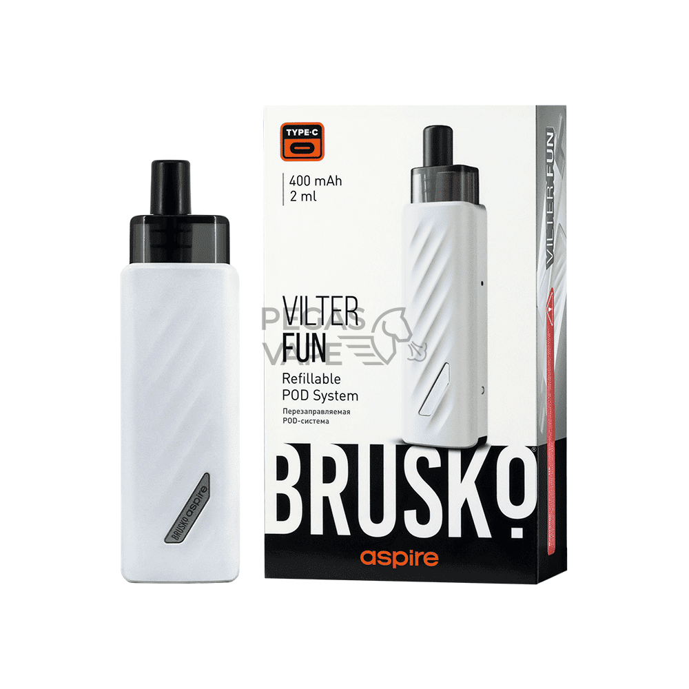 ЭС BRUSKO VILTER FUN, 400 mAh, Белый