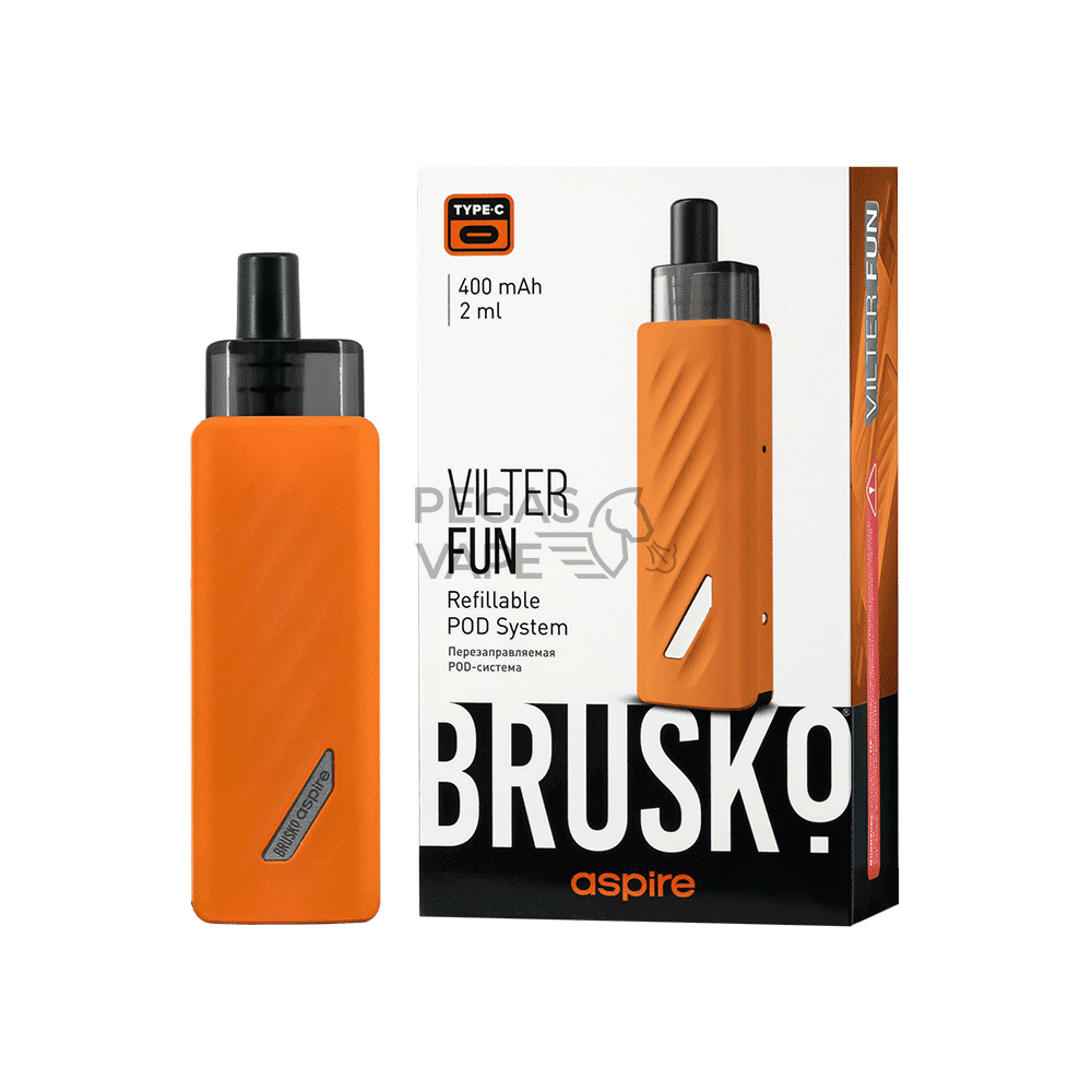 ЭС BRUSKO VILTER FUN, 400 mAh, Оранжевый