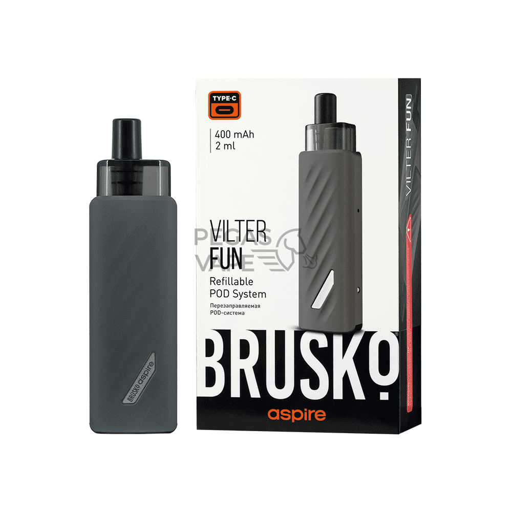 ЭС BRUSKO VILTER FUN, 400 mAh, Серый