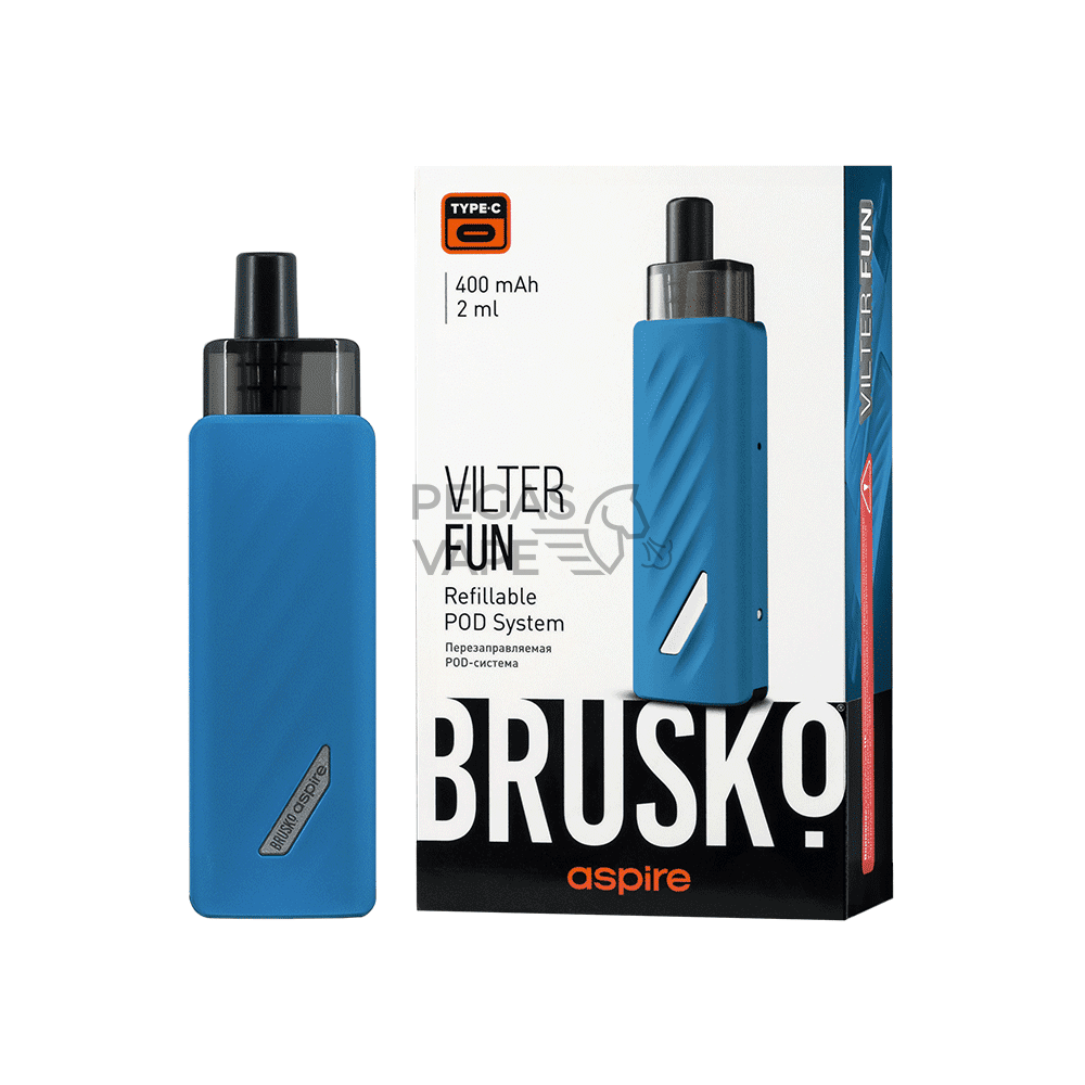 ЭС BRUSKO VILTER FUN, 400 mAh, Синий