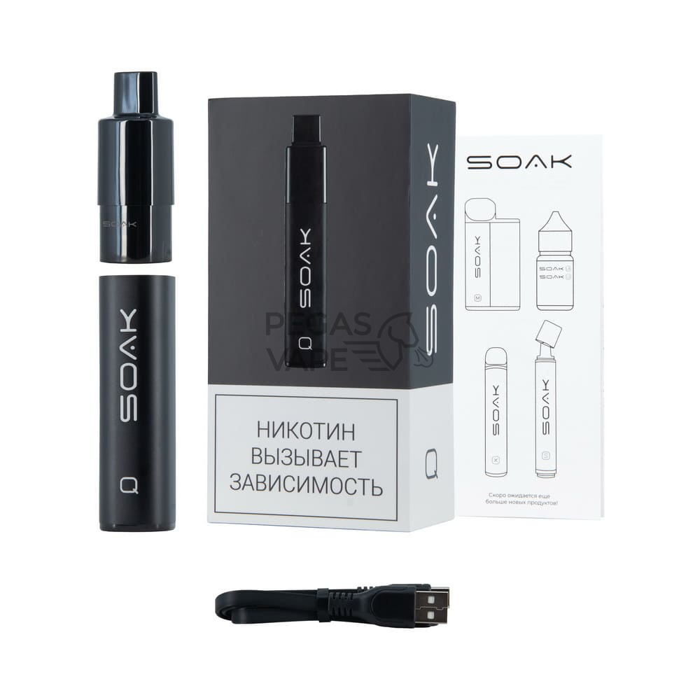 ЭС SOAK Q, 850 MAH, ONYX BLACK7