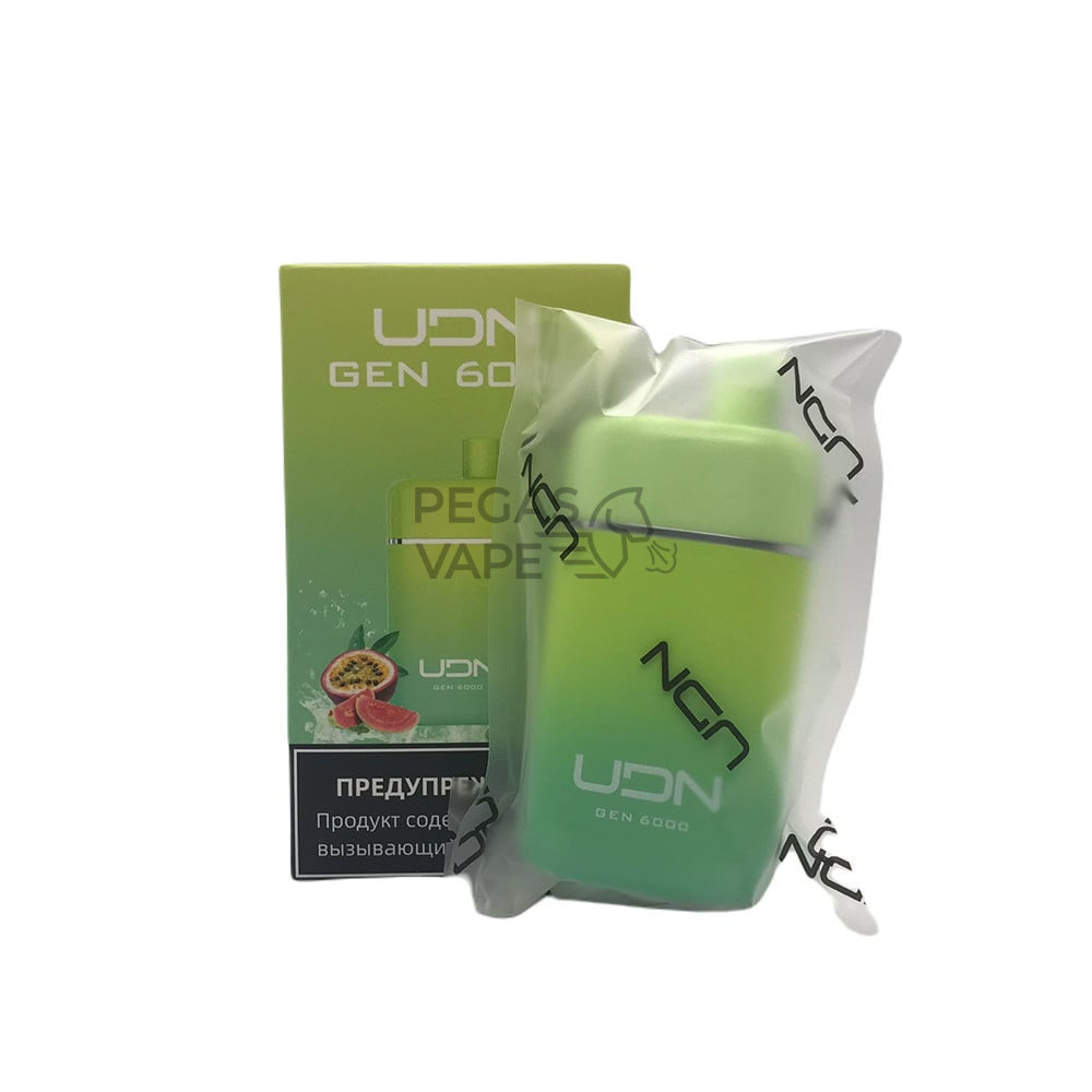UDN_GEN_0009_UDN GEN Guava Kiwi Passion Fruit (Гуава-Киви-Маракуйя) 20 мг 6000 затяжек-min