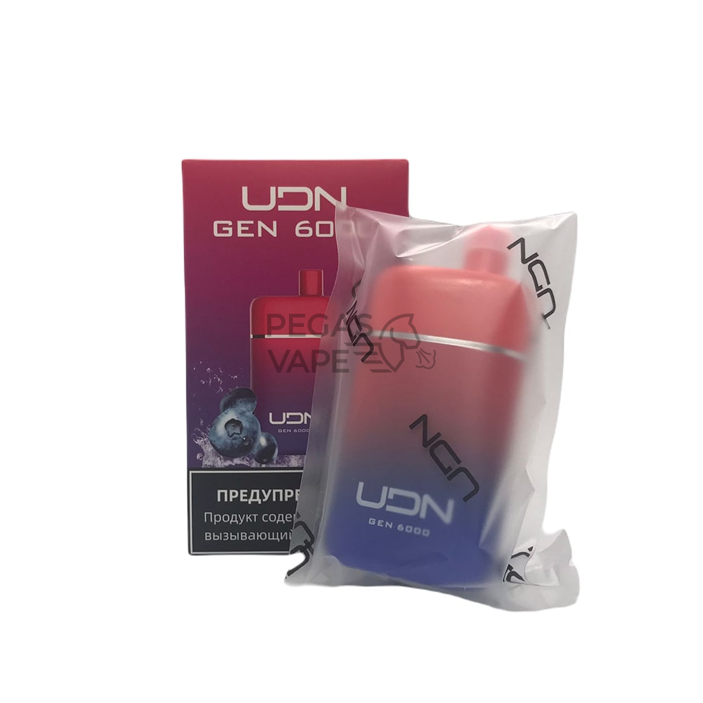 UDN_GEN_0011_UDN GEN Blueberry Watermelon (Черника-арбуз) 20 мг 6000 затяжек-min