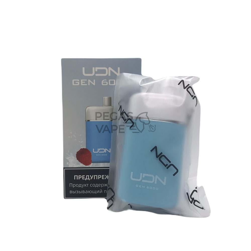 UDN_GEN_0013_UDN GEN Blue Raspberry Lemon (Малина-лимон) 20 мг 6000 затяжек-min