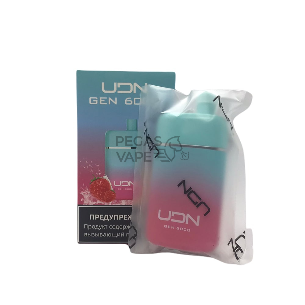 UDN_GEN_0017_UDN GEN Strawberry Mango (Клубника-манго) 20 мг 6000 затяжек-min