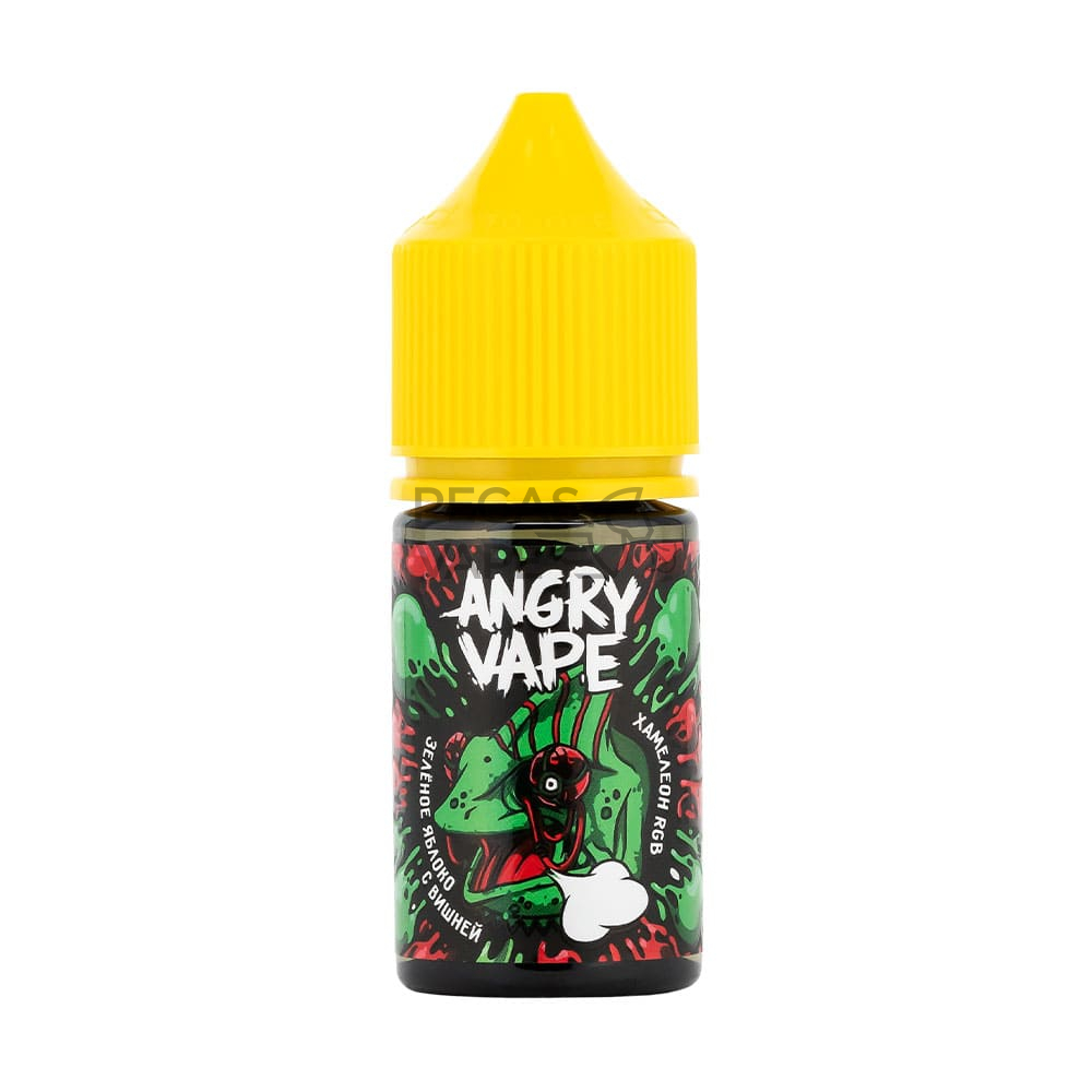 ЖИДКОСТЬ ANGRY VAPE SALT, 30 МЛ, ХАМЕЛЕОН RGB (ЗЕЛЕНОЕ ЯБЛОКО С ВИШНЕЙ), 2