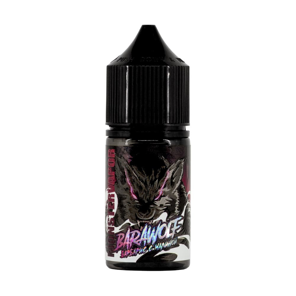 ЖИДКОСТЬ MONSTERVAPOR SALT, 30 МЛ, BARAWOLF (БАРБАРИС С МАЛИНОЙ), 2