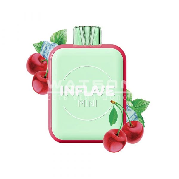 Электронная сигарета INFLAVE MINI 1000 Cherry Mint (Вишня Мята) - Купить с доставкой в Красногорске