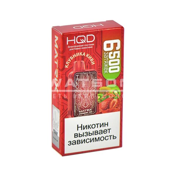 Электронная сигарета HQD MATRIX 6500 (Клубника киви) - Купить с доставкой в Красногорске