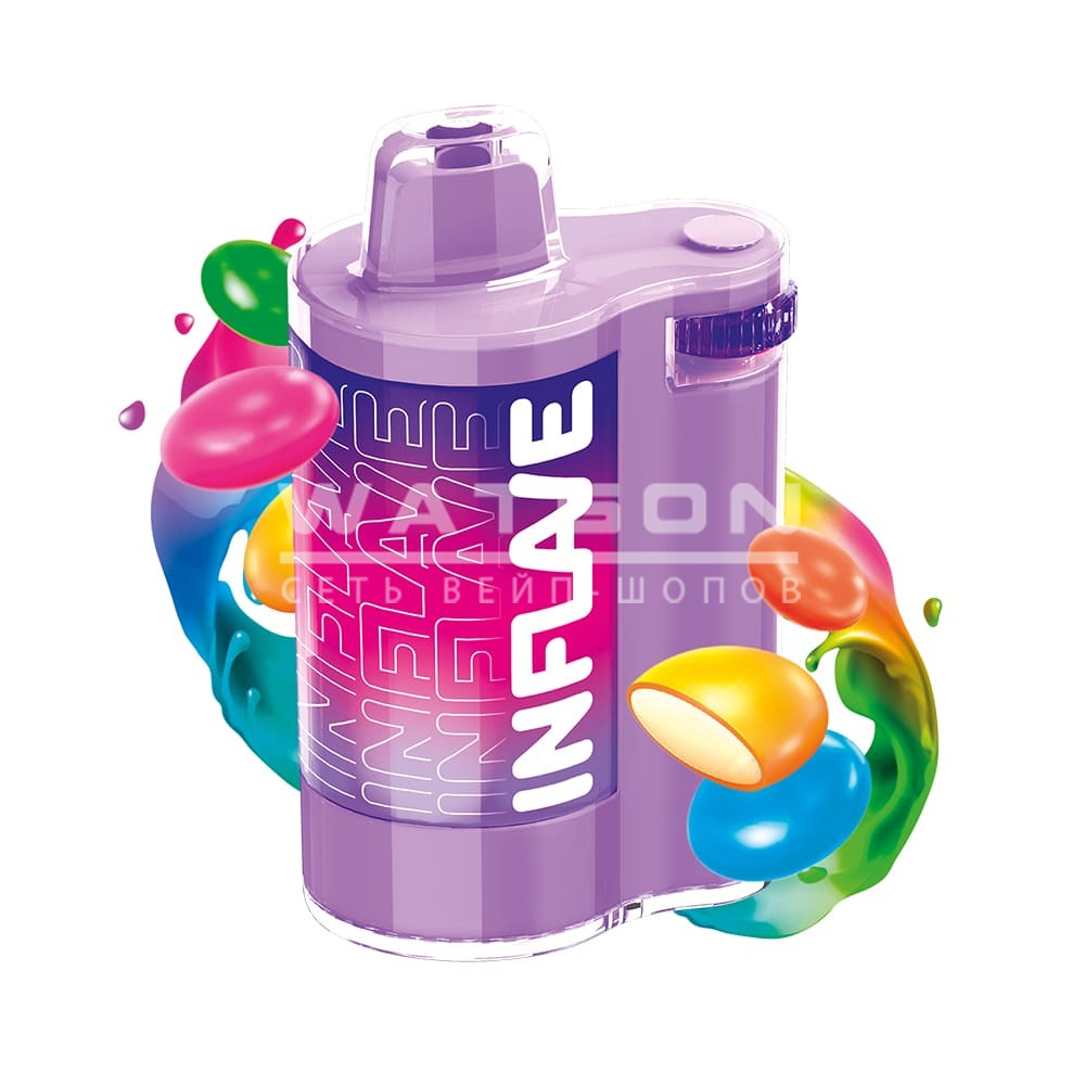 Электронная сигарета INFLAVE SPIN 8000 Rainbow Candy (Радужное драже) Электронная сигарета INFLAVE SPIN 8000 Rainbow Candy (Радужное драже) - Купить с доставкой в Красногорске