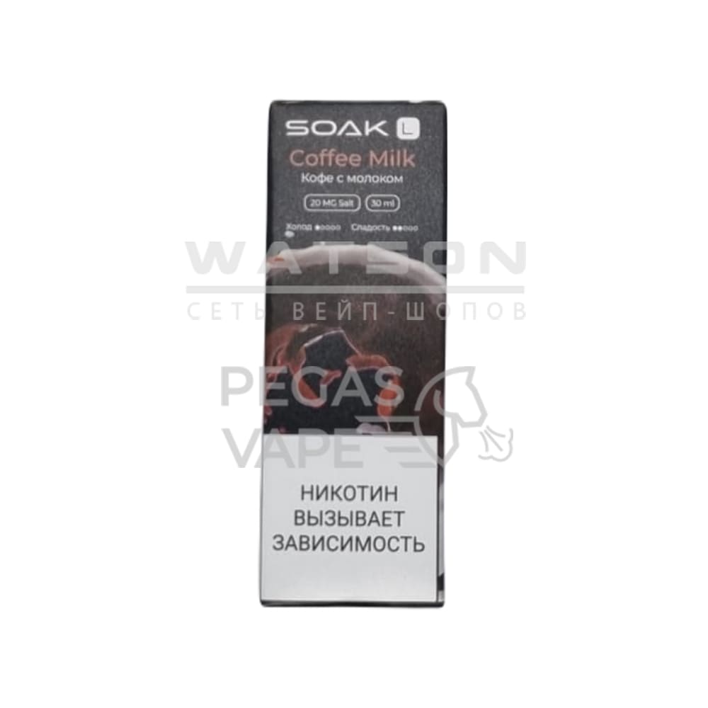 Жидкость SOAK L (Кофе с молоком) 30 мл 2% (20 мг/мл) Жидкость SOAK L (Кофе с молоком) 30 мл 2% (20 мг/мл) - Купить с доставкой в Красногорске