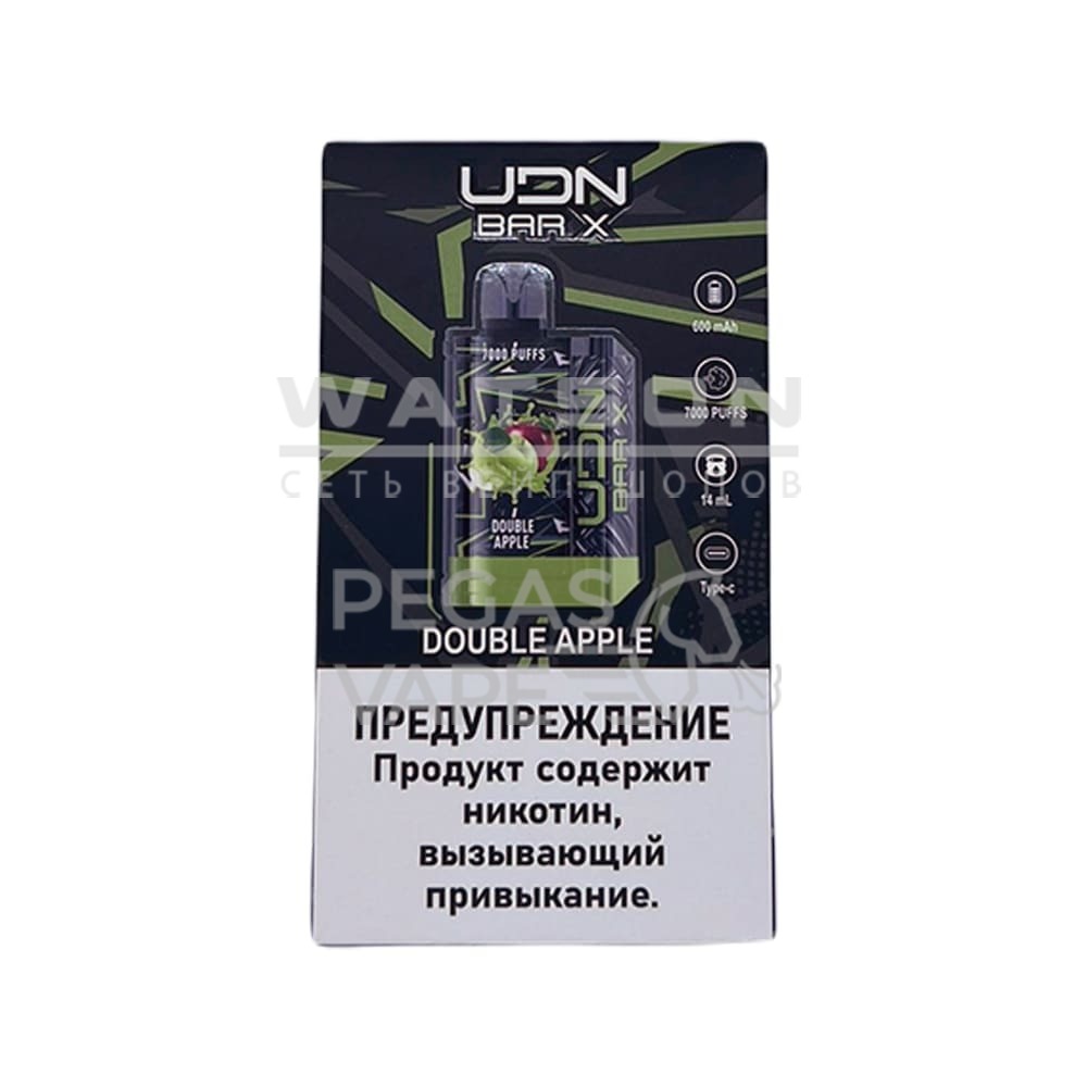 Электронная сигарета UDN BAR X3 7000 (Двойное яблоко) Электронная сигарета UDN BAR X3 7000 (Двойное яблоко) - Купить с доставкой в Красногорске