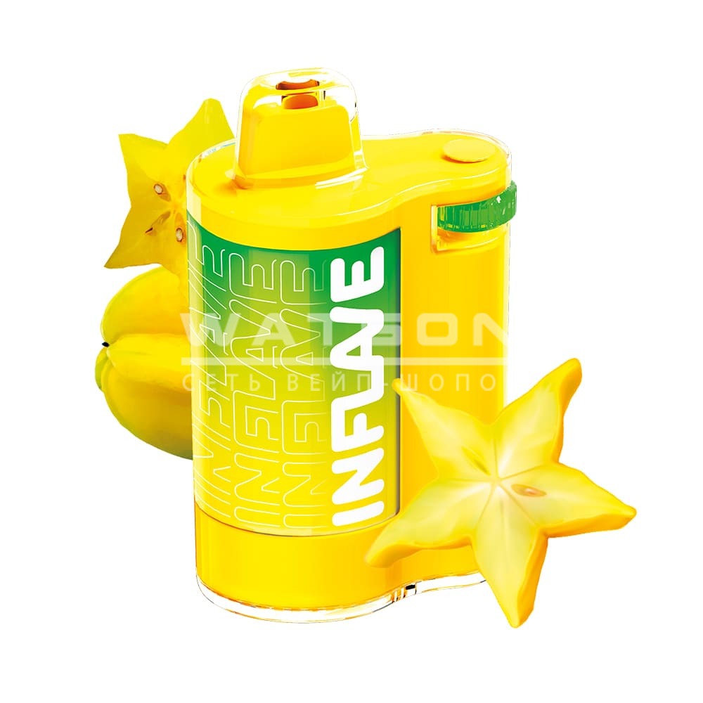 Электронная сигарета INFLAVE SPIN 8000 Starfruit (Старфрут) Электронная сигарета INFLAVE SPIN 8000 Starfruit (Старфрут) - Купить с доставкой в Красногорске