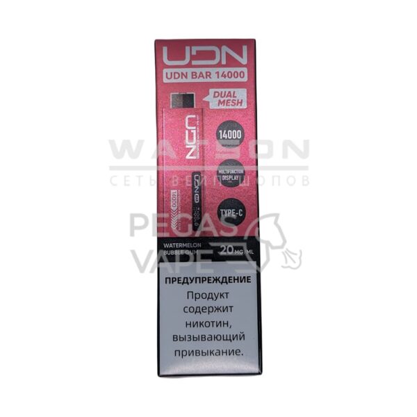 Электронная сигарета UDN BAR 14000 (Арбузная жвачка) - Купить с доставкой в Красногорске