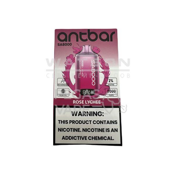 Электронная сигарета SMOANT ANT BAR SA 8000 (Розовый личи) - Купить с доставкой в Красногорске
