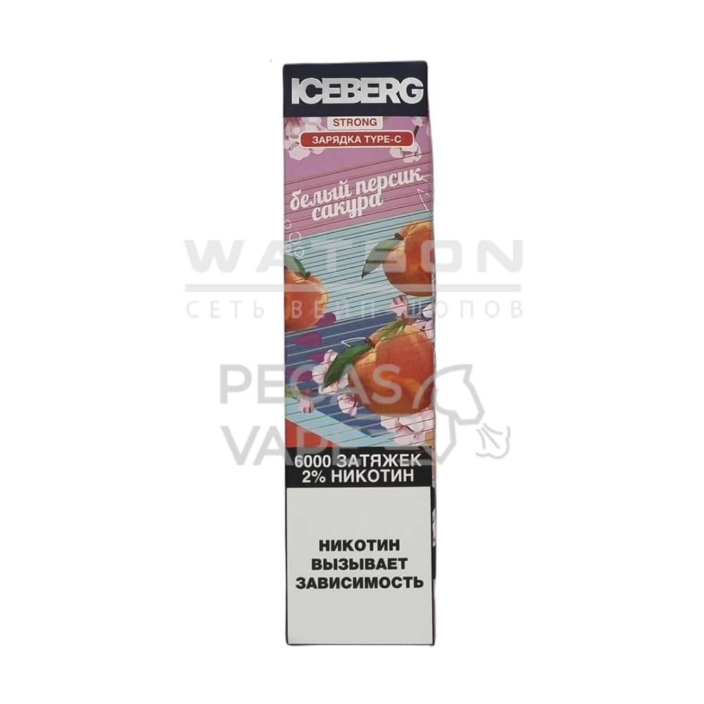 Электронная сигарета ICEBERG XXL 6000 (Белый персик сакура) Электронная сигарета ICEBERG XXL 6000 (Белый персик сакура) - Купить с доставкой в Красногорске