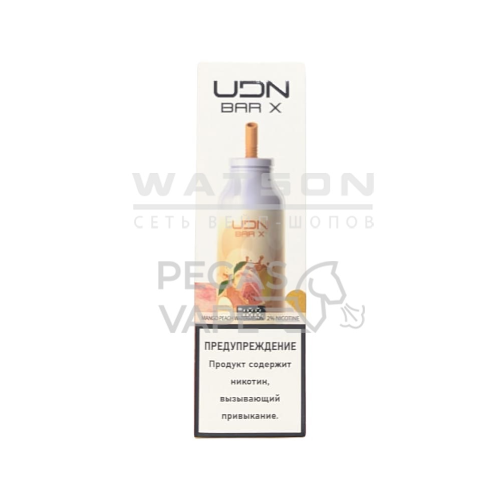 Электронная сигарета UDN BAR X 7000 NEW (Манго персик арбуз) Электронная сигарета UDN BAR X 7000 NEW (Манго персик арбуз) - Купить с доставкой в Красногорске
