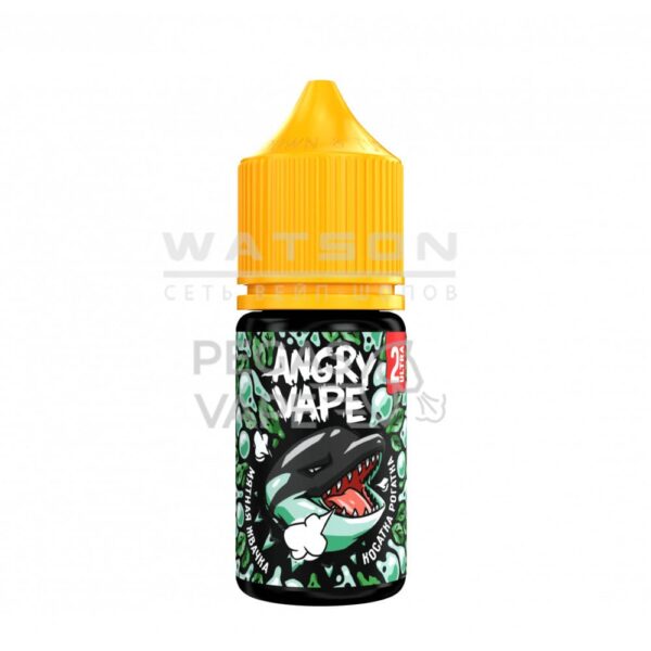 Жидкость Angry Vape Ultra Salt Касатка Рогатка  (Мятная жвачка) 30 мл 2% (20 мг/мл) Strong - Купить с доставкой в Красногорске