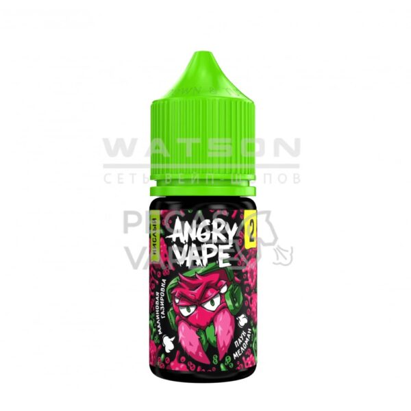 Жидкость Angry Vape Salt Паук Меломан  (Малиновая газировка) 30 мл 2% (20 мг/мл) - Купить с доставкой в Красногорске