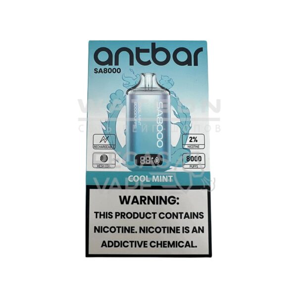 Электронная сигарета SMOANT ANT BAR SA 8000 (Прохладная мята) - Купить с доставкой в Красногорске
