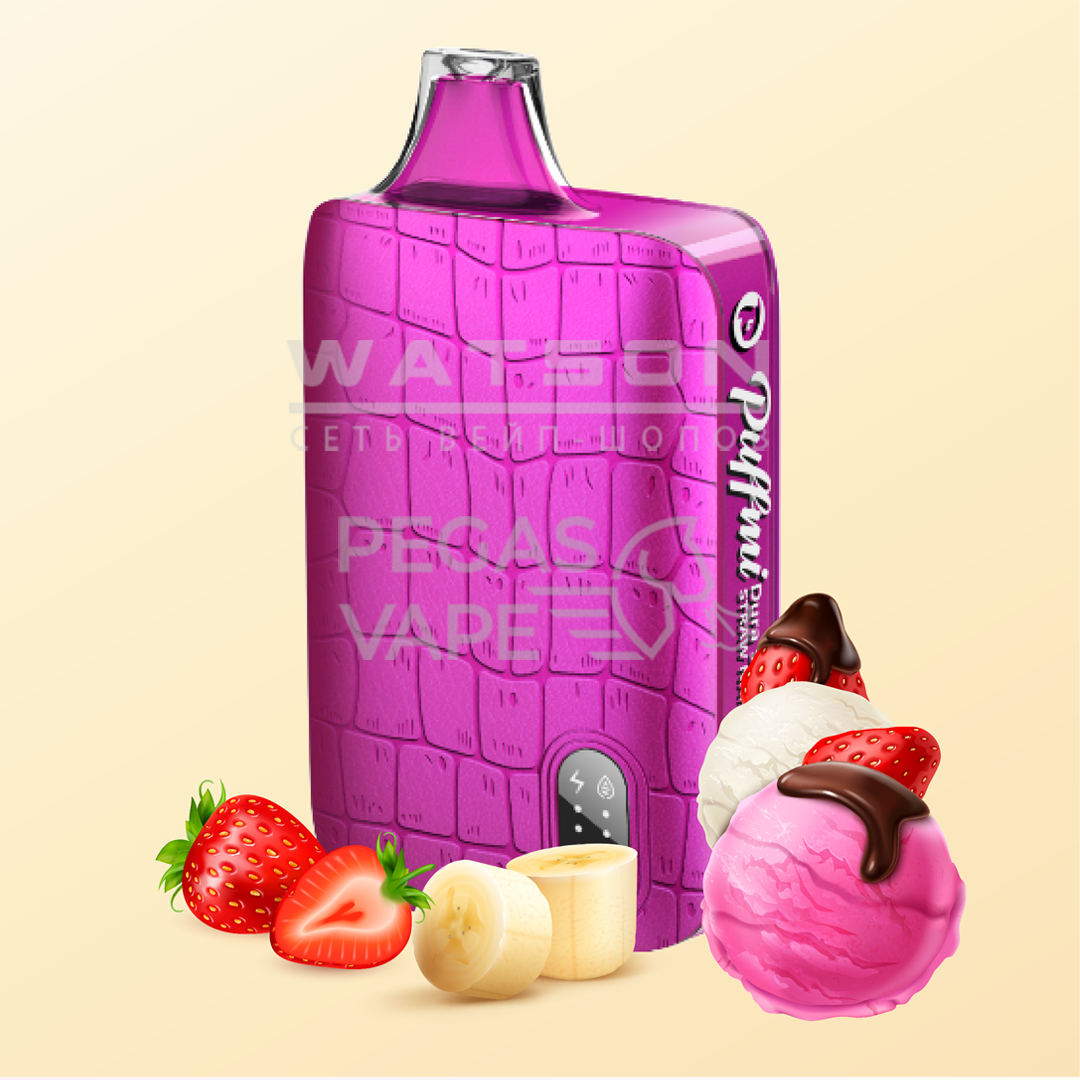 Электронная сигарета PUFFMI DURA 9000 (Клубнично-банановое мороженое)|Электронная сигарета PUFFMI DURA 9000 (Клубнично-банановое мороженое) Электронная сигарета PUFFMI DURA 9000 (Клубнично-банановое мороженое) - Купить с доставкой в Красногорске