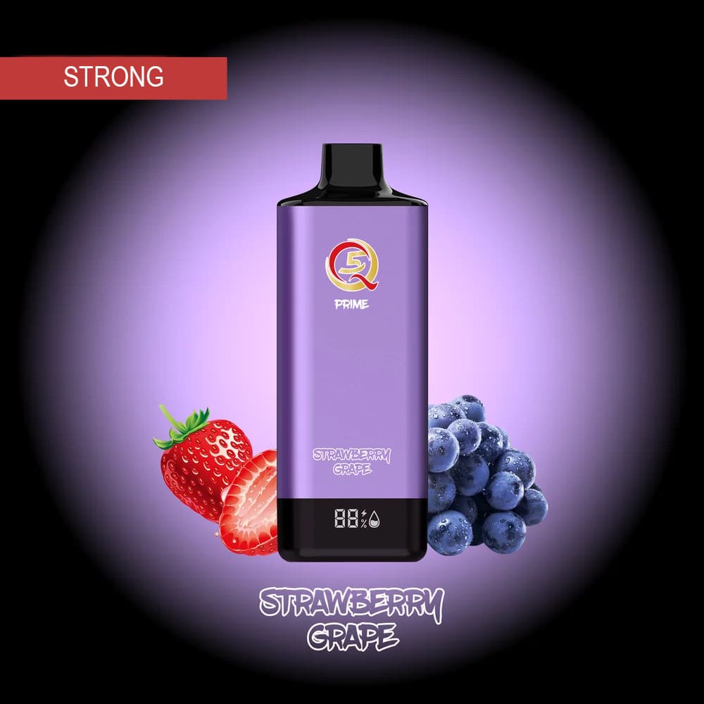 Электронная сигарета Q5 PRIME STRONG 12000 (Клубника виноград) - Купить с доставкой в Красногорске