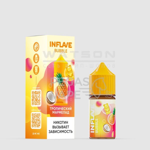 Жидкость INFLAVE BUBBLE (Тропический мармелад) 30 мл 2% (20 мг/мл) - Купить с доставкой в Красногорске