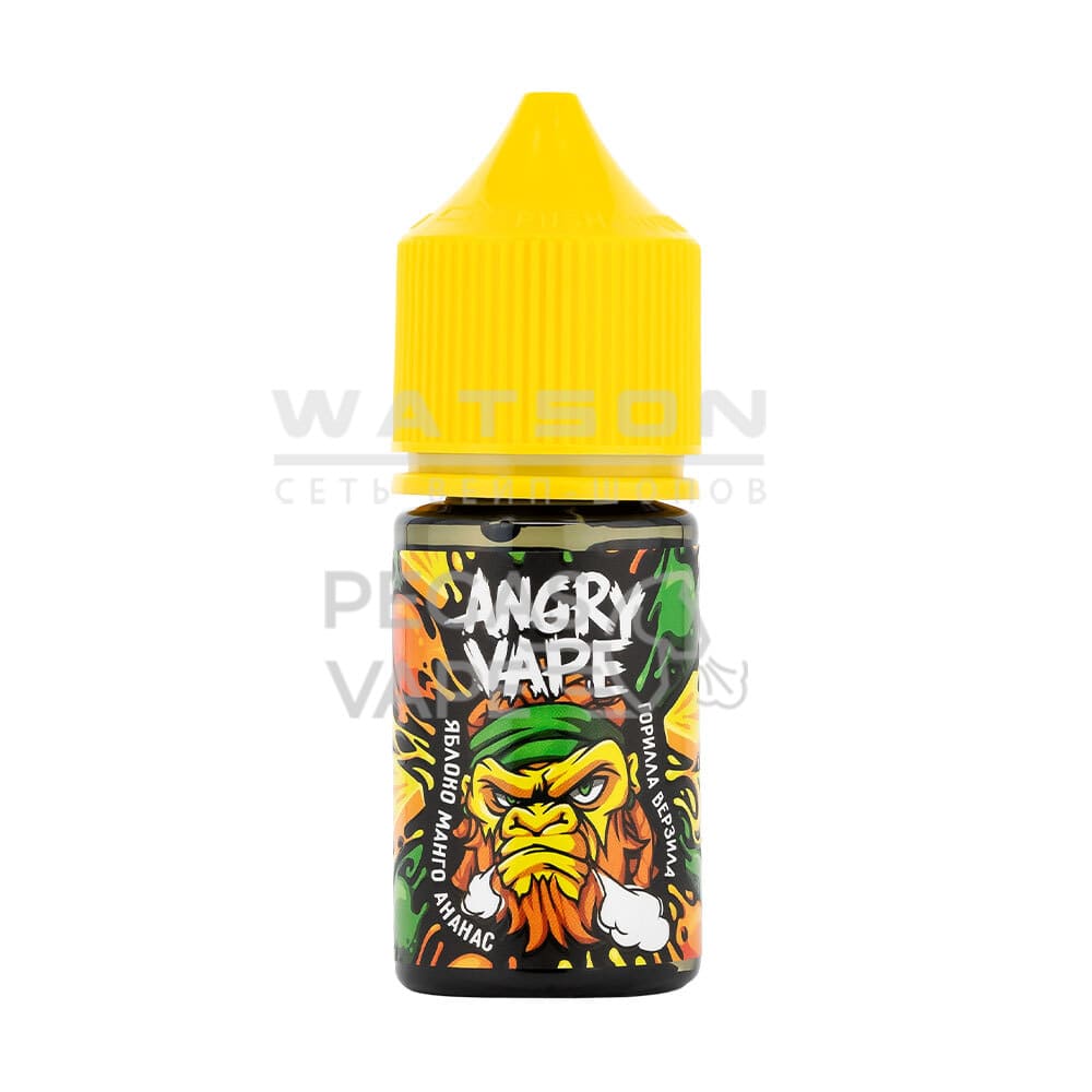 Жидкость Angry Vape Ultra Salt Горилла Верзила (Яблоко с манго и ананасом) 30 мл 2% (20 мг/мл) Strong Жидкость Angry Vape Ultra Salt Горилла Верзила (Яблоко с манго и ананасом) 30 мл 2% (20 мг/мл) Strong - Купить с доставкой в Красногорске