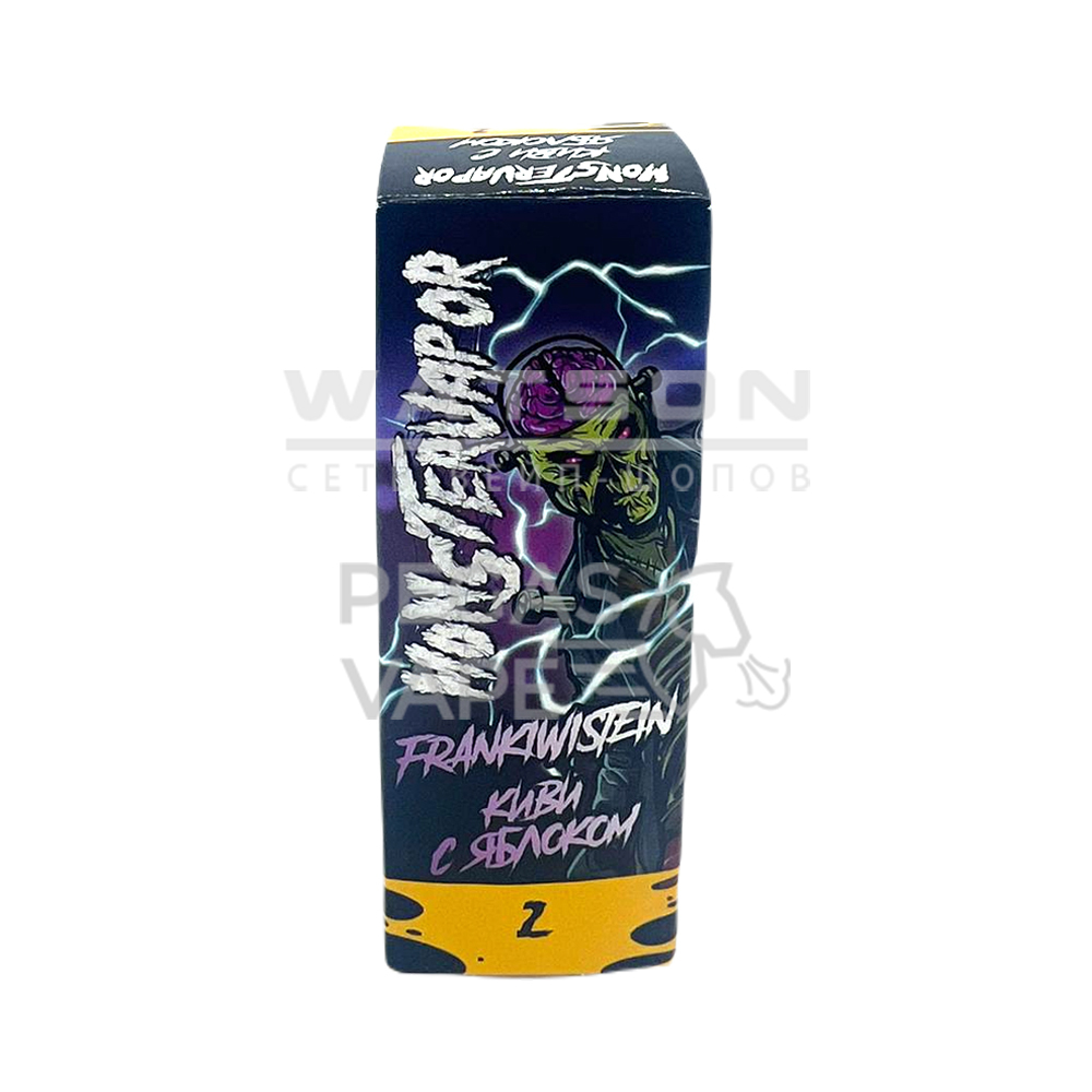 Жидкость MONSTERVAPOR FRANKIWISTEIN (Киви с яблоком) 30 мл 2% (20 мг/мл) Жидкость MONSTERVAPOR FRANKIWISTEIN (Киви с яблоком) 30 мл 2% (20 мг/мл) - Купить с доставкой в Красногорске