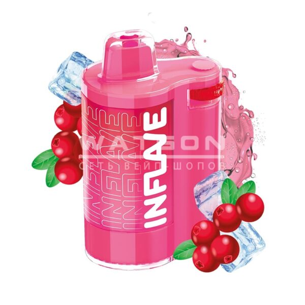 Электронная сигарета INFLAVE SPIN 8000 Cranberry Soda (Клюквенная содовая) - Купить с доставкой в Красногорске