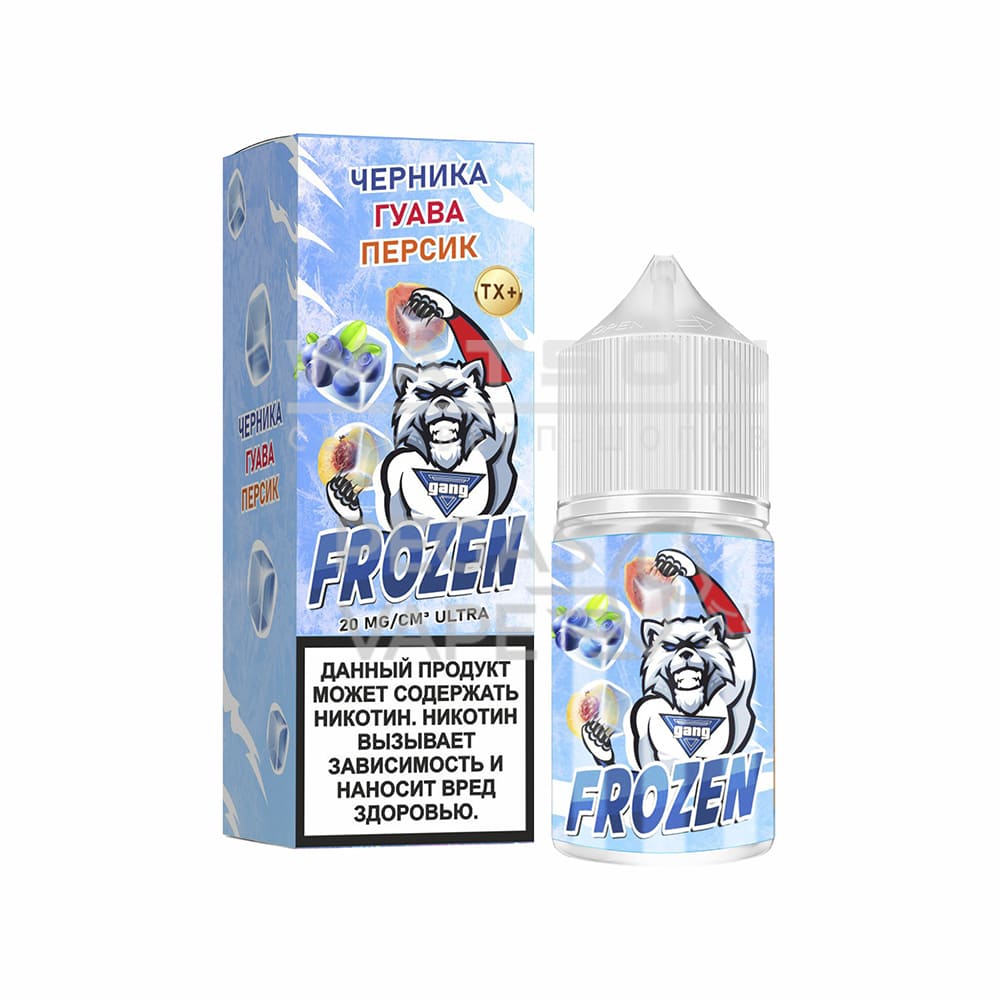 Жидкость Gang FROZEN Ultra (Черника гуава персик) 30 мл 2% (20 мг/мл) Жидкость Gang FROZEN Ultra (Черника гуава персик) 30 мл 2% (20 мг/мл) - Купить с доставкой в Красногорске