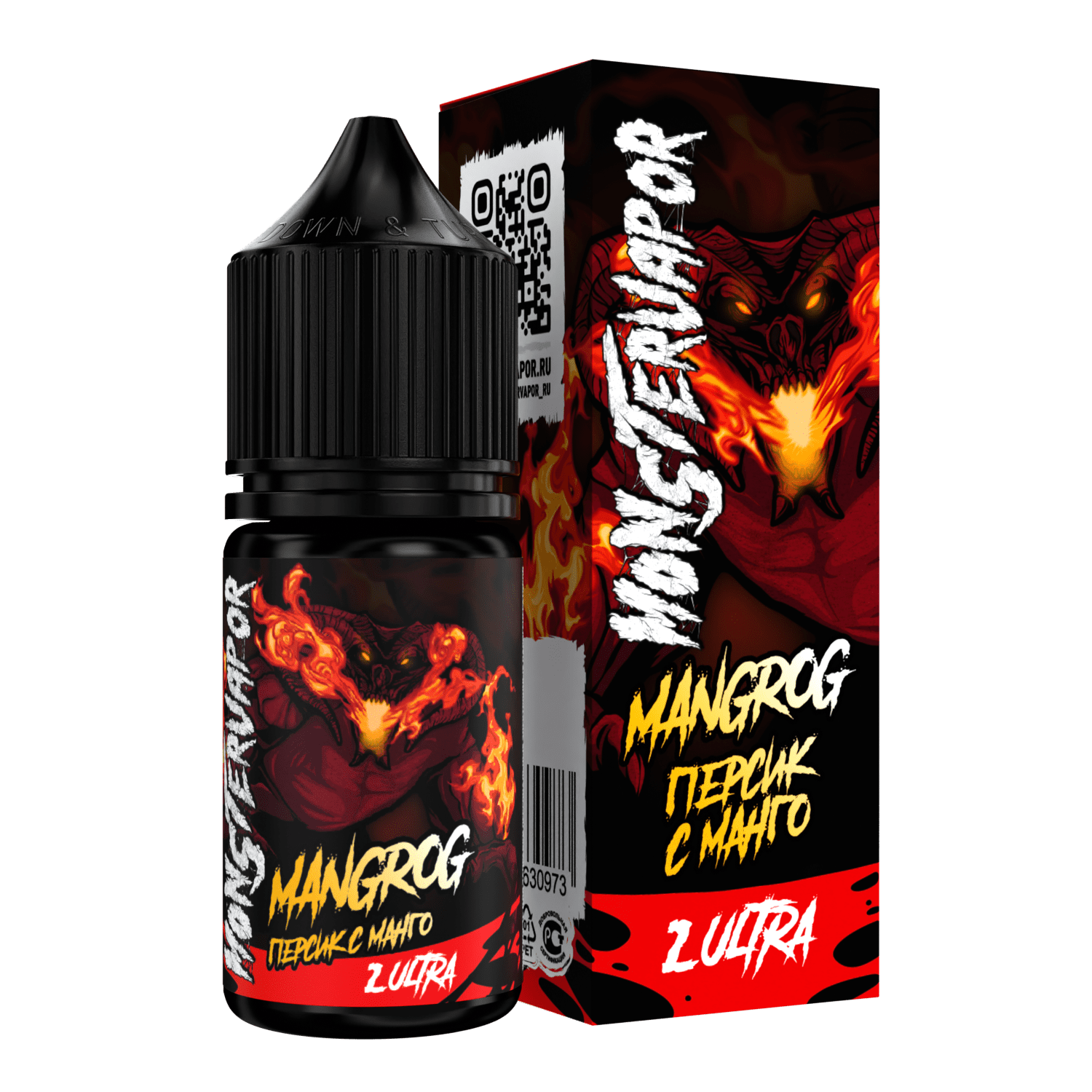 Жидкость MONSTERVAPOR ULTRA MANGROG (персик с манго) 30 мл 2% (20 мг/мл) Жидкость MONSTERVAPOR ULTRA MANGROG (персик с манго) 30 мл 2% (20 мг/мл) - Купить с доставкой в Красногорске