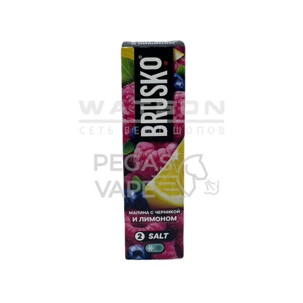 Жидкость Brusko Salt (Chubby) (Малина с черникой и лимоном) 35 мл 2% (20 мг/мл) - Купить с доставкой в Красногорске