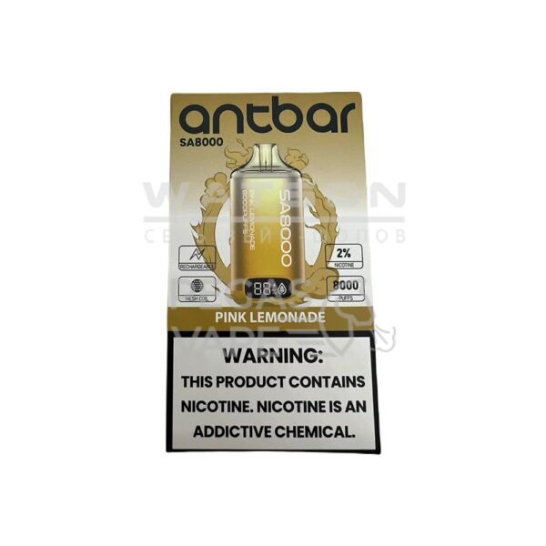 Электронная сигарета SMOANT ANT BAR SA 8000 (Розовый лимонад) - Купить с доставкой в Красногорске