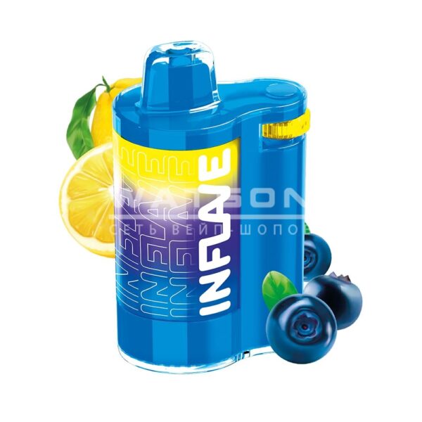 Электронная сигарета INFLAVE SPIN 8000 Blueberry Lemon (Черника Лимон) - Купить с доставкой в Красногорске