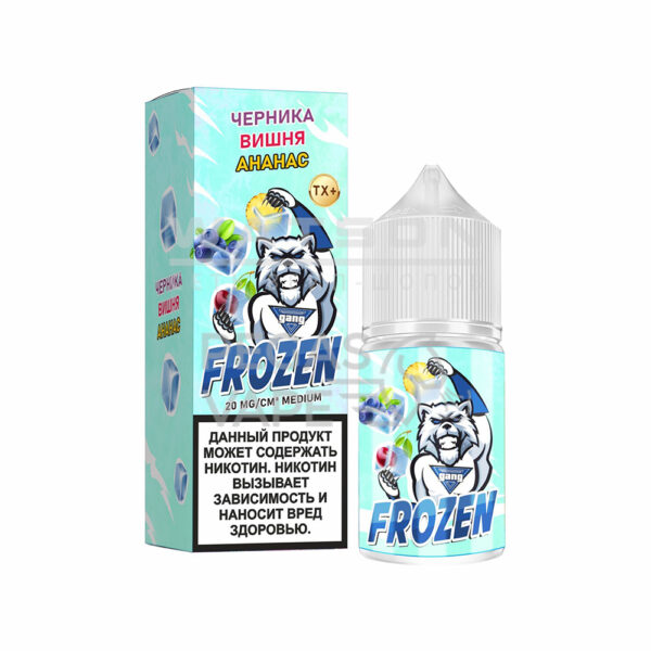 Жидкость Gang FROZEN Medium (Черника вишня ананас) 30 мл 2% (20 мг/мл) - Купить с доставкой в Красногорске