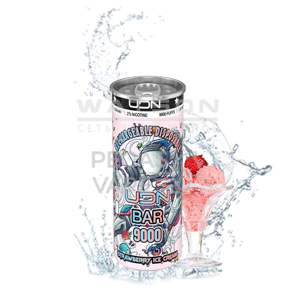 Электронная сигарета UDN BAR 9000 (Клубничное мороженое) Электронная сигарета UDN BAR 9000 (Клубничное мороженое) - Купить с доставкой в Красногорске