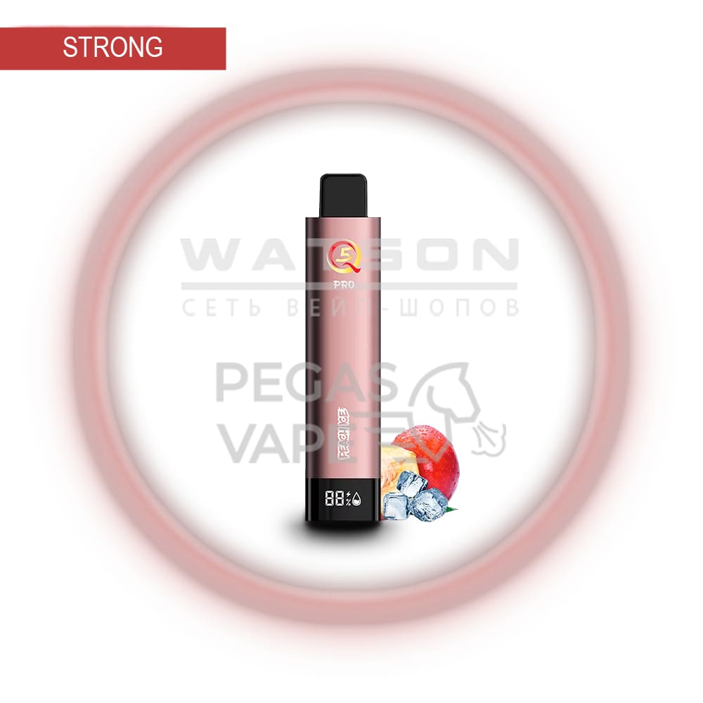 Электронная сигарета Q5 PRO 9000 Strong (Персиковый лед) Электронная сигарета Q5 PRO 9000 Strong (Персиковый лед) - Купить с доставкой в Красногорске