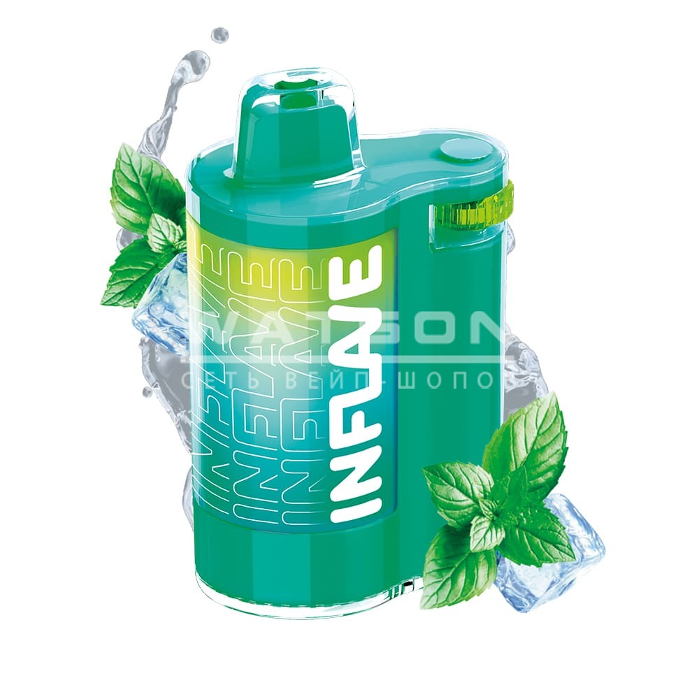 Электронная сигарета INFLAVE SPIN 8000 Fresh Mint (Свежая мята) - Купить с доставкой в Красногорске