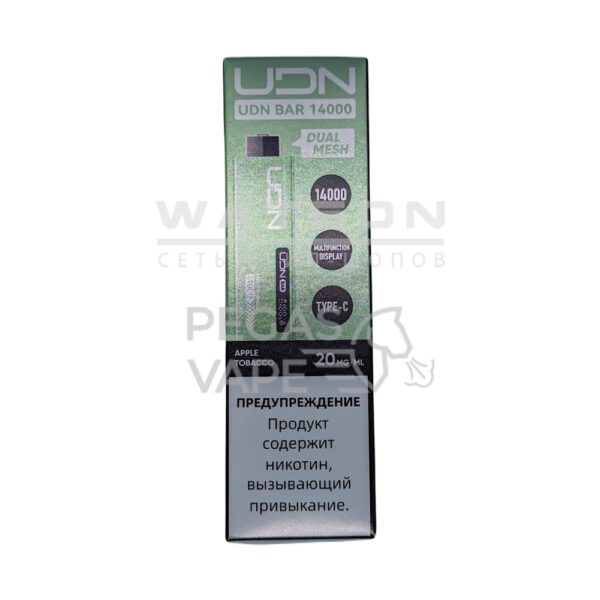 Электронная сигарета UDN BAR 14000 (Яблоко табак) - Купить с доставкой в Красногорске