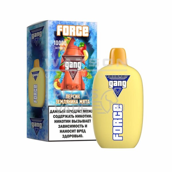 Электронная сигарета GANG FORCE 10000 (Персик земляника мята) - Купить с доставкой в Красногорске