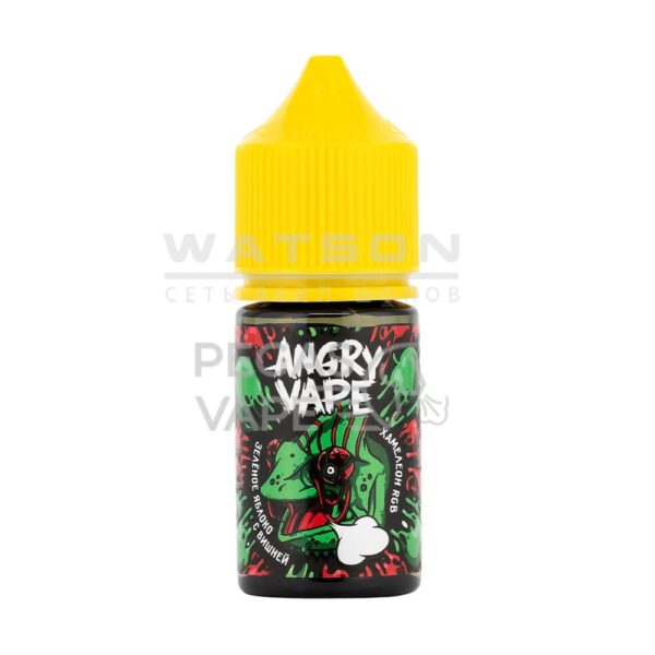 Жидкость Angry Vape Ultra Salt Хамелеон RGB  (Зеленое яблоко с вишней) 30 мл 2% (20 мг/мл) Strong - Купить с доставкой в Красногорске