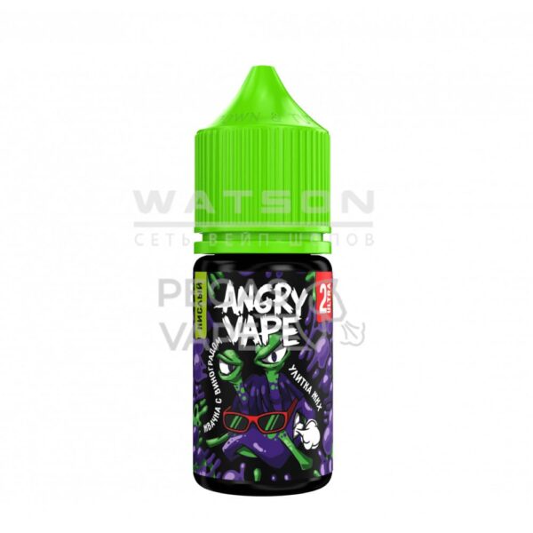 Жидкость Angry Vape Ultra Salt Улитка ЖКХ  (Жвачка с виноградом) 30 мл 2% (20 мг/мл) Strong - Купить с доставкой в Красногорске