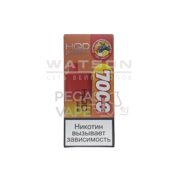 Электронная сигарета HQD Cuvie Bar 7000 (Холодный чай со смородиной и лимоном) - Купить с доставкой в Красногорске